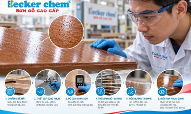 sơn gỗ bị rỗ và các điểm cần kiểm tra trong quy trình thi công