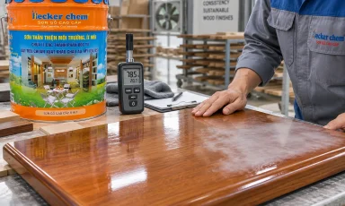 sơn gỗ bị trắng đục do độ ẩm và lỗi bề mặt coating