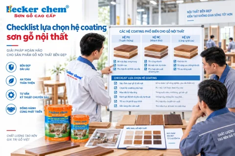sơn gỗ nội thất và checklist lựa chọn hệ coating