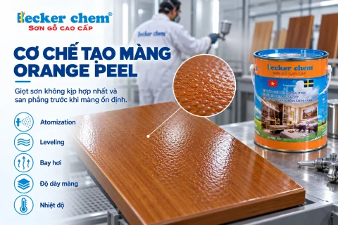 cơ chế tạo màng gây lỗi sơn gỗ bị da cam