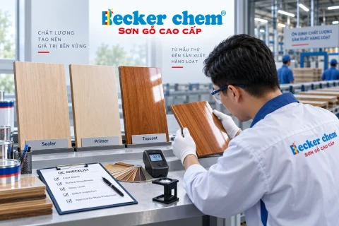thử mẫu Sealer Primer Topcoat và kiểm tra QC trước sản xuất hàng loạt
