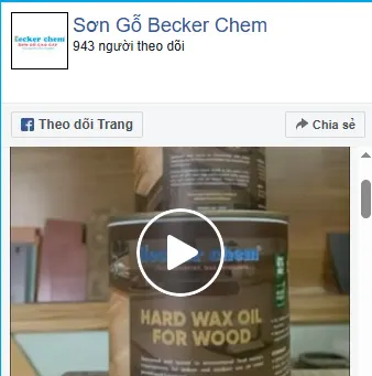 Facebook sơn gỗ Becker Chem