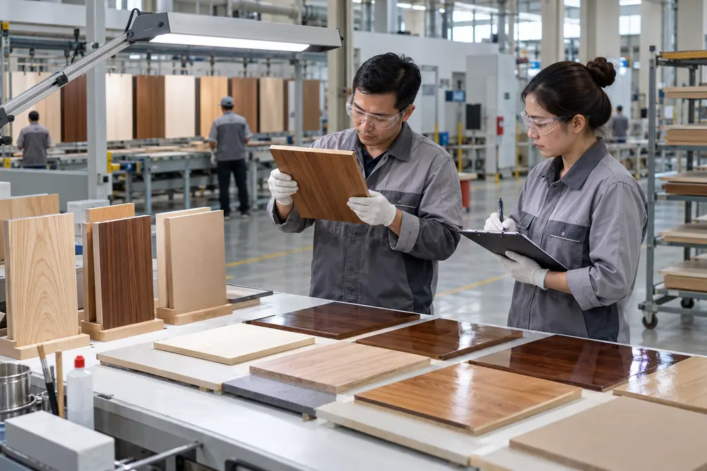 Quy trình thử mẫu sơn gỗ và đánh giá bề mặt tại nhà máy